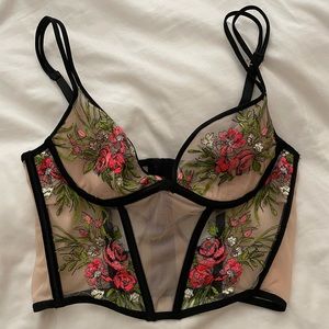 Victoria’s Secret Very Sexy embroidered bustier